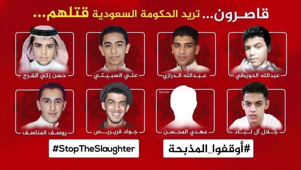 Eight Saudi minors face imminent execution over trumped-up terror claims