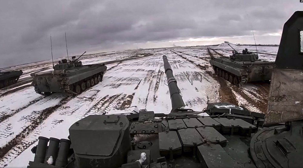 Russian troops take part in tactical drills in Belarus