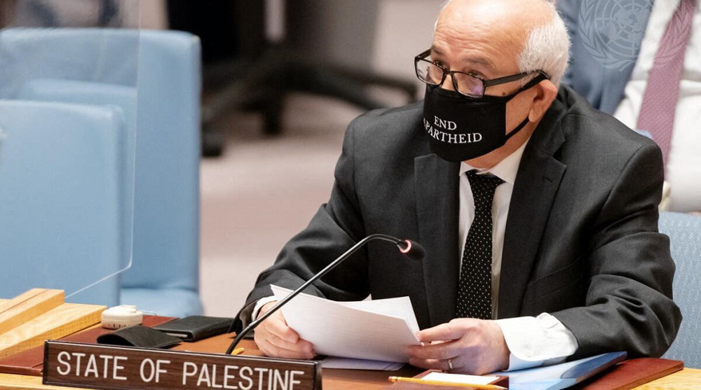 Palestine urges UNSC to take practical steps against Israeli apartheid