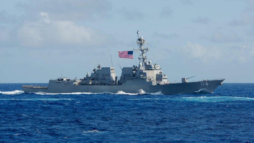 China blasts US for sailing warship through Taiwan Strait