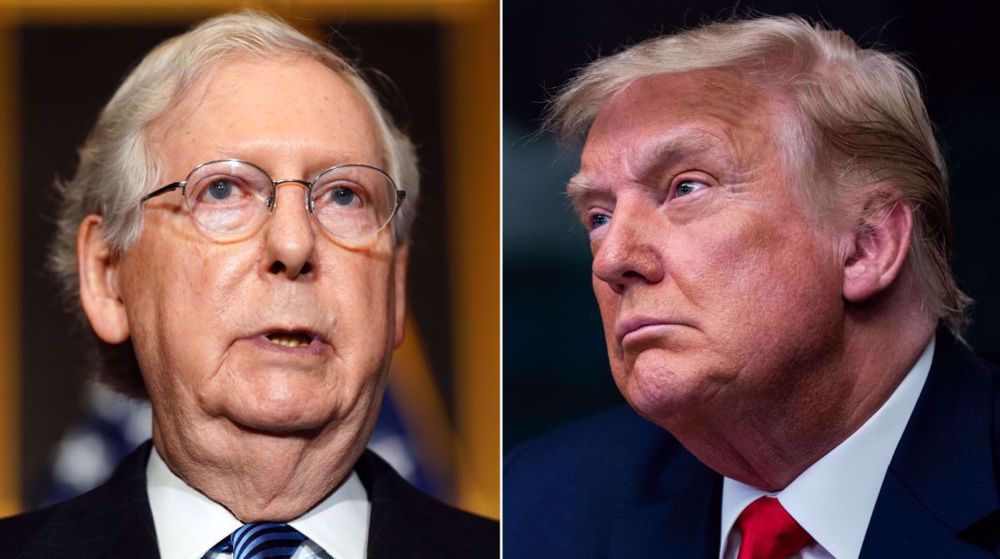 Trump condemns Pence and ‘Old Crow Mitch McConnell’
