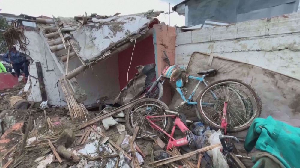 Drone captures devastation from Colombia landslide that killed 14