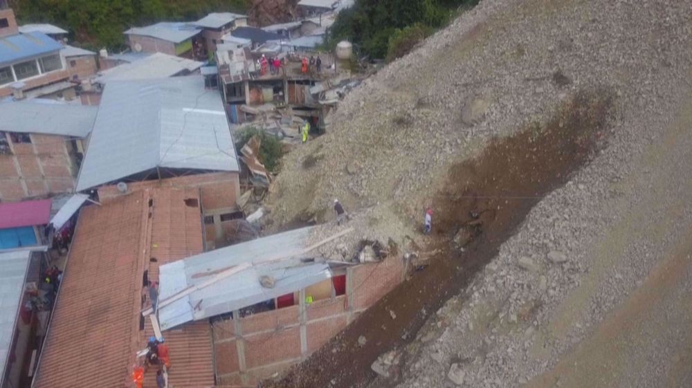 Landslide in northern Peru buries at least 60 homes