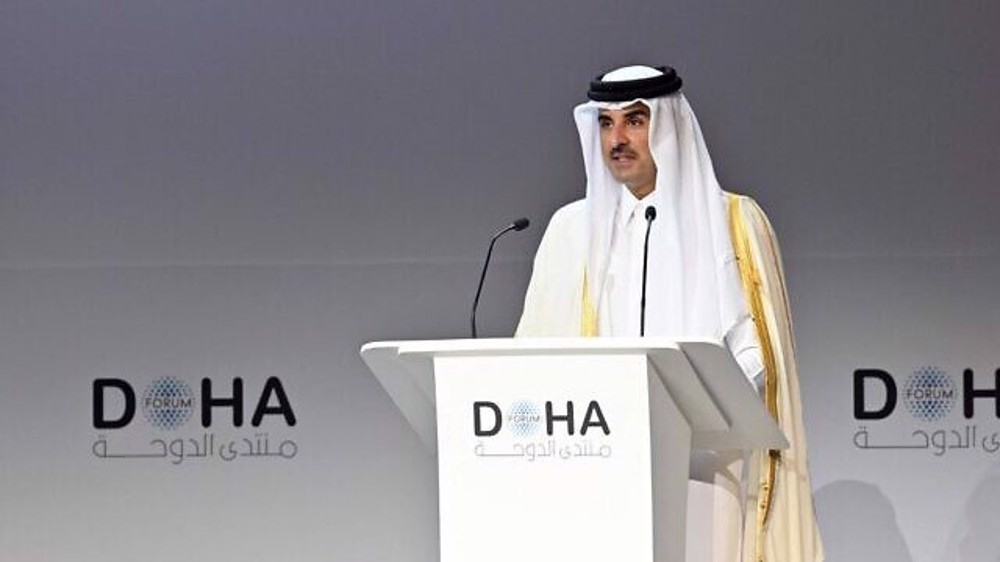 Qatari emir sharply criticizes world's silence over Israeli occupation 