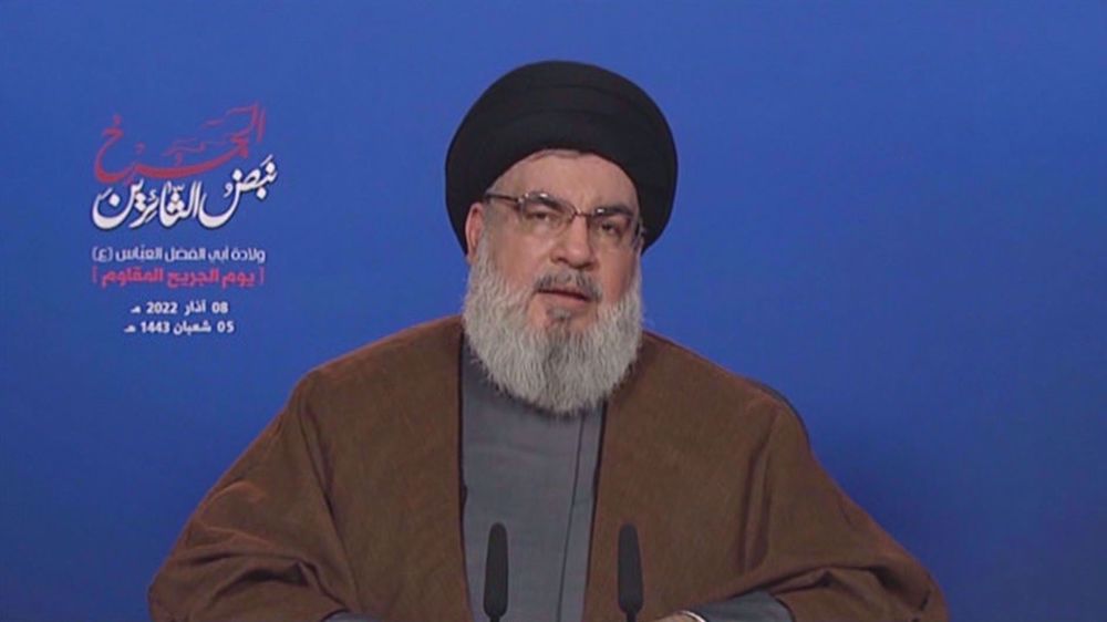Nasrallah slams US silence on Israeli, Saudi crimes in Palestine, Yemen