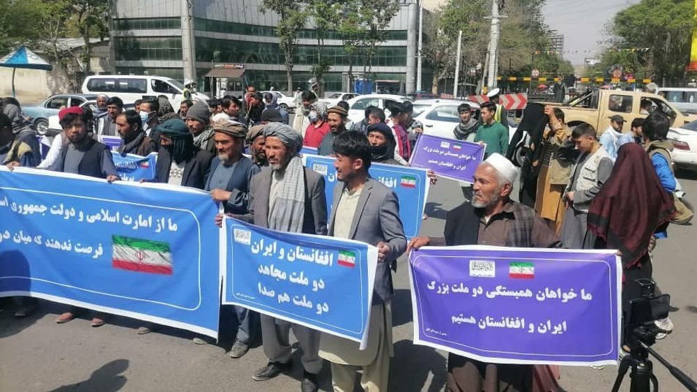 Afghans gather at Iran Embassy to celebrate brotherly relations
