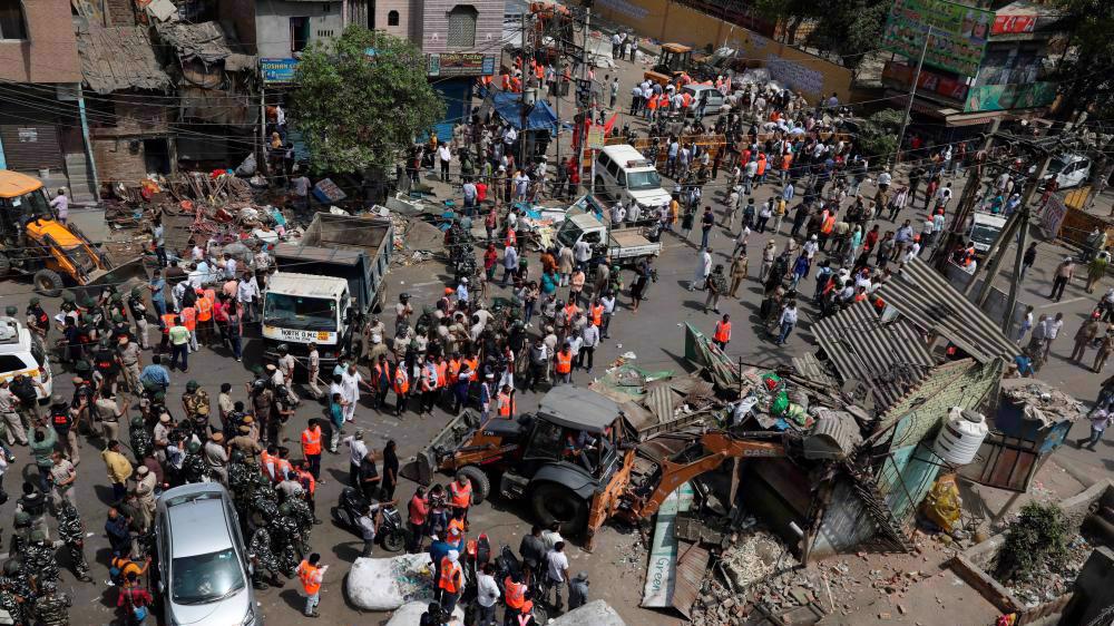 India’s top court halts demolitions in New Delhi’s Muslim neighborhood