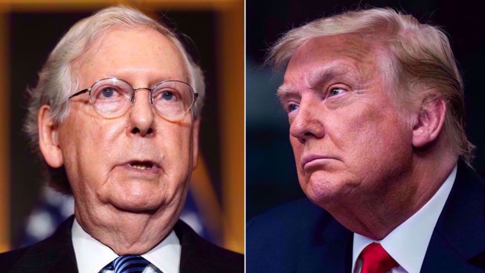 Trump said he’d be in White House if it weren’t for McConnell: Book