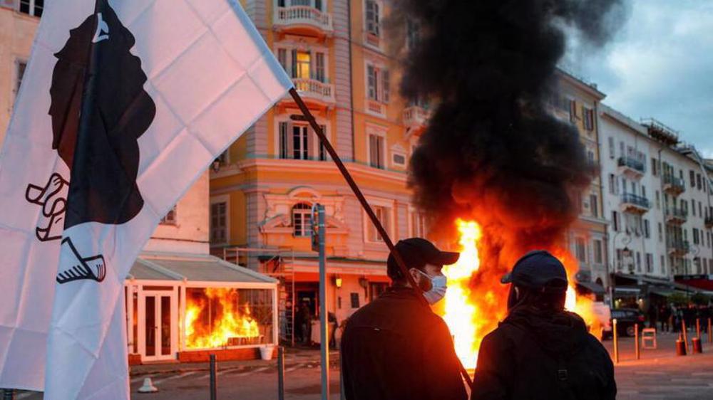 'Killer French State': Protesters, police clash in Corsica over murdered leader