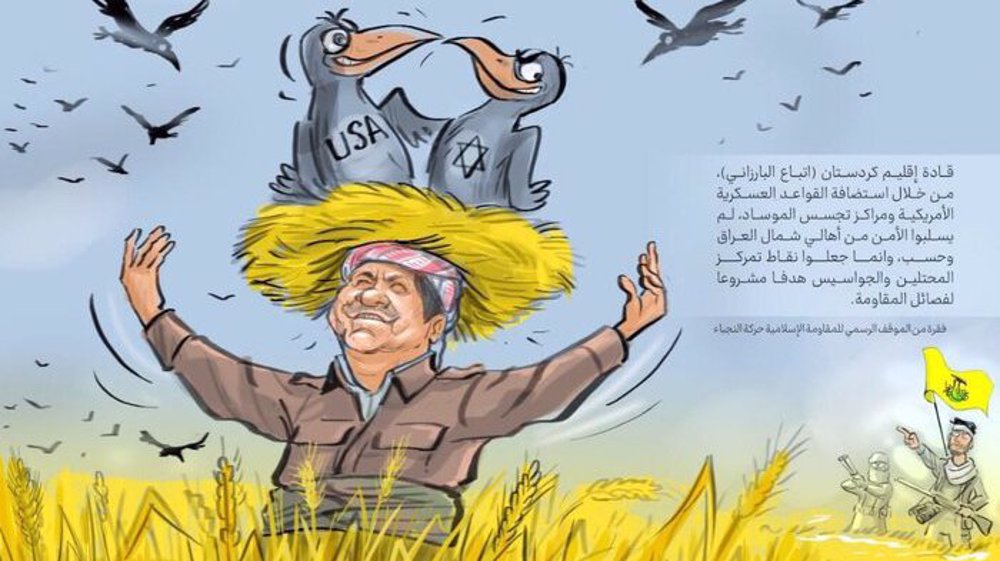 Iraqi resistance group threatens to smash Israeli, US facilities in Kurdistan