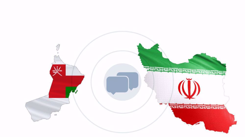iran oman flags