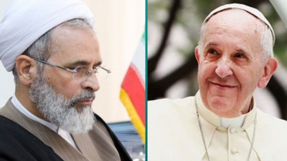 Ayatollah Arafi meets with Pope Francis at Vatican