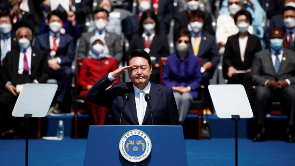 At inauguration, South Korea's new hardline president calls North a threat 