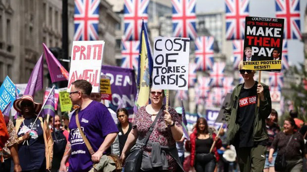 ‘Cut war not welfare’: Londoners protest cost of living crisis