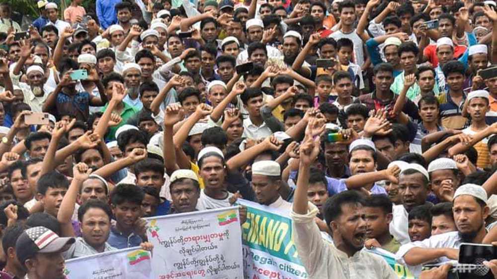 Rohingya Muslim refugees in Bangladesh demand repatriation