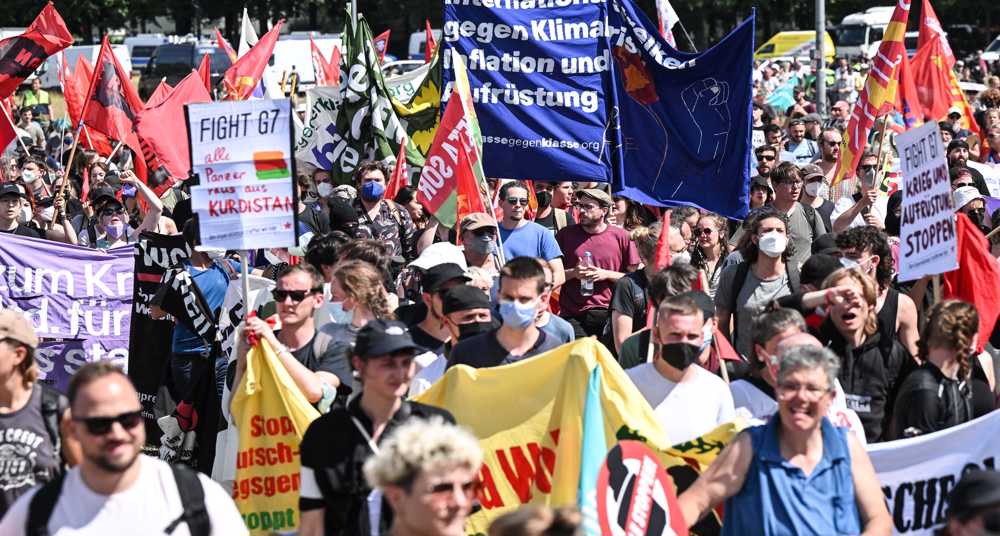 Thousands of German protesters slam G7 as leaders gather for summit