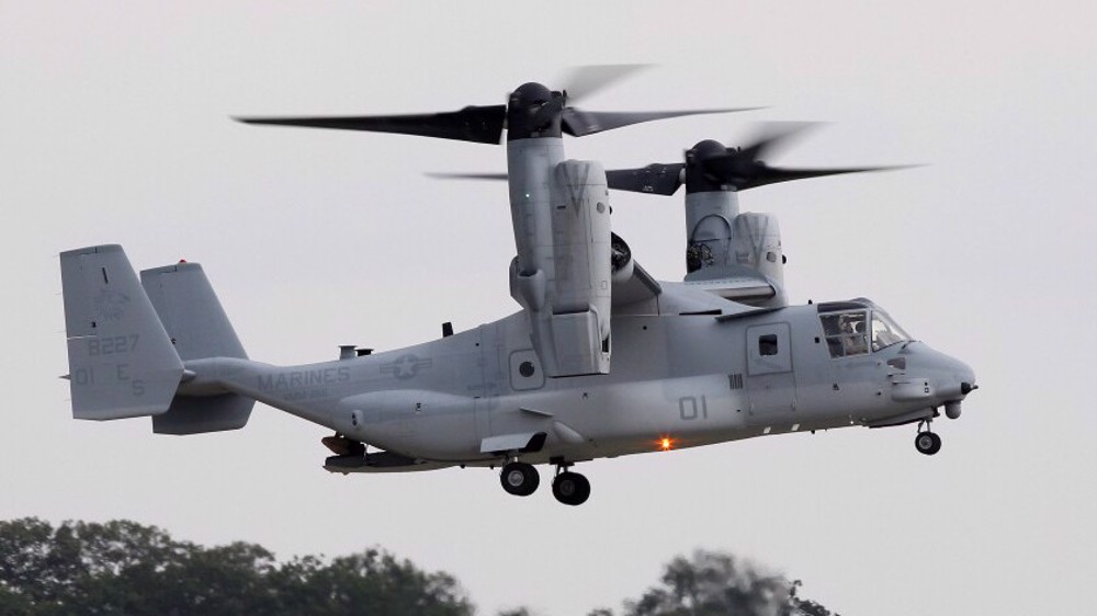 US military aircraft crashes in California killing 4 marines  