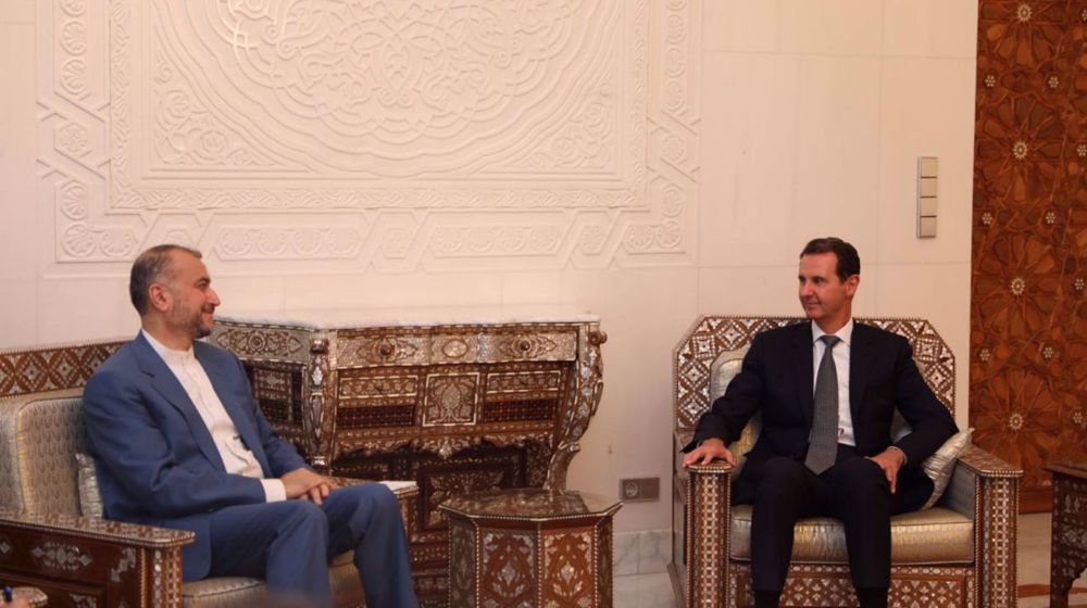 Iran FM meets Syria's Assad in Damascus 