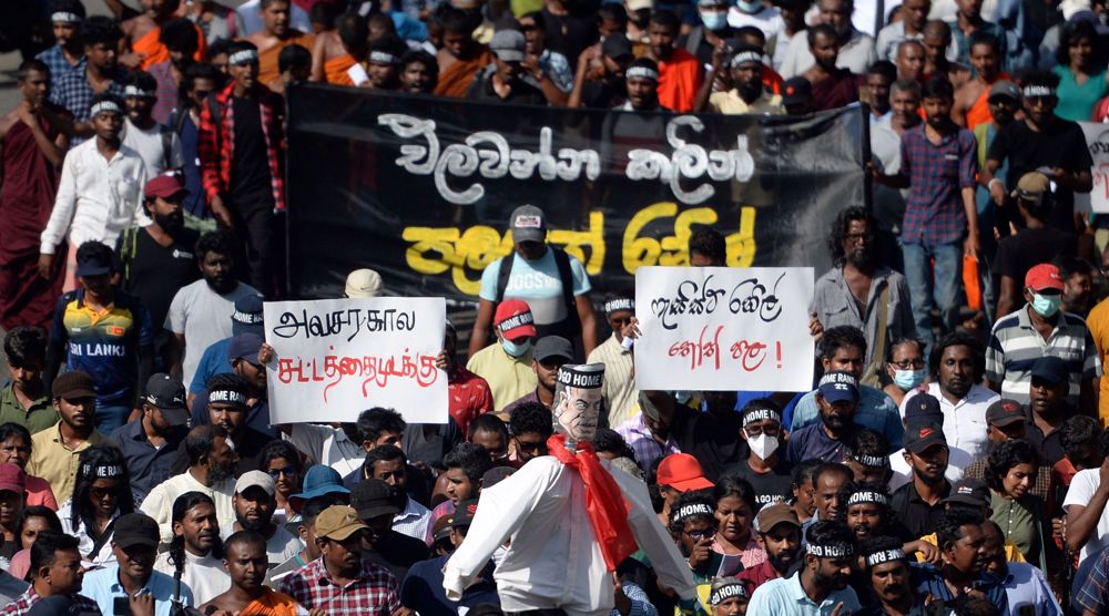 Protests continue in Sri Lanka as new president vows crackdown 