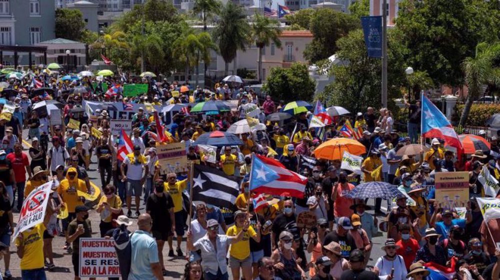Thousands in US territory of Puerto Rico protest blackouts