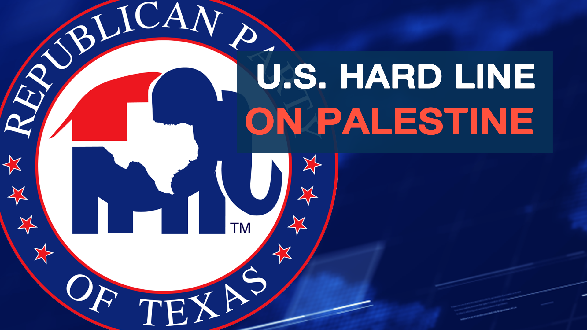 U.S. Republicans against Palestinian Territory