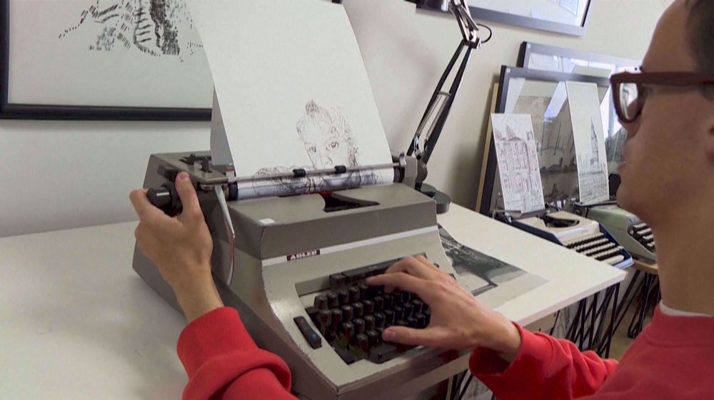 Picture is worth a thousand words: Young UK artist turns to typewriter