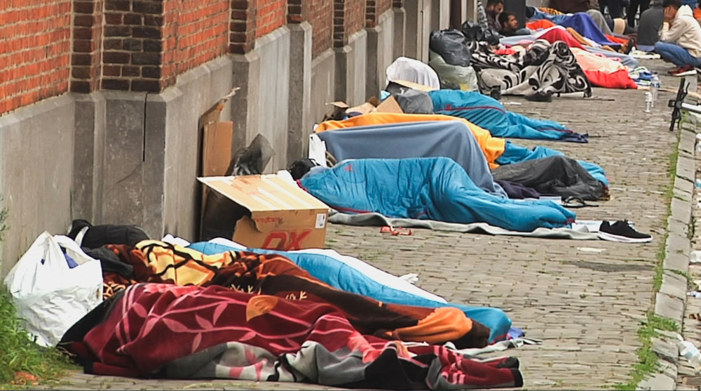 Conditions worsen for homeless refugees in Brussels