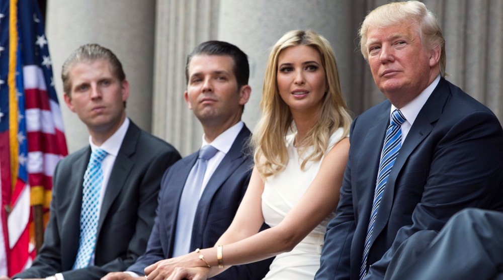 Trump, three kids, sued for alleged business fraud 
