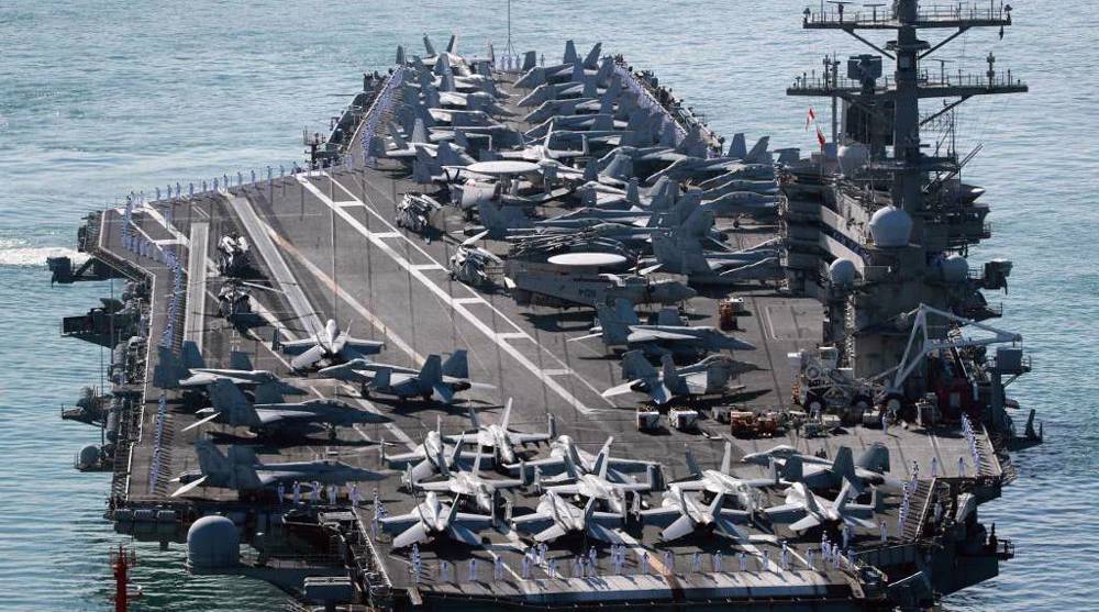 US aircraft carrier arrives in South Korea for joint war games to ‘deter’ North