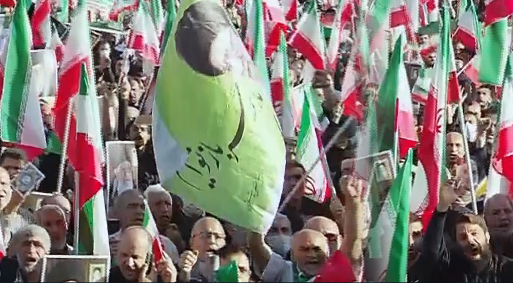 Iranians hold rallies slamming unrest over Mahsa Amini's death
