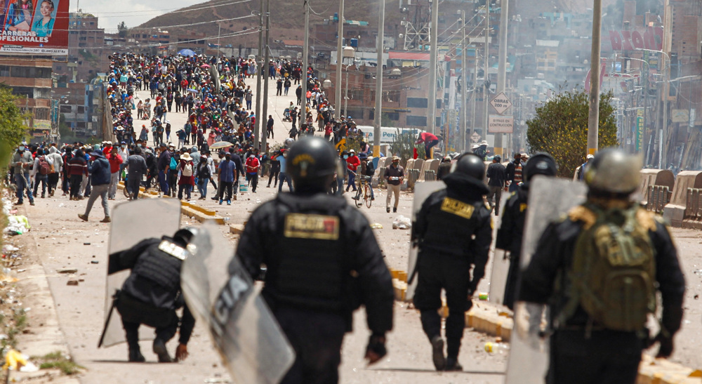 Peru declares state of emergency over anti-government protests