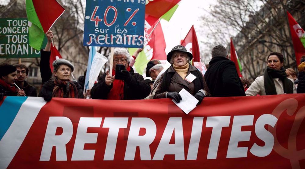 Réforme des retraites : grève massive en France