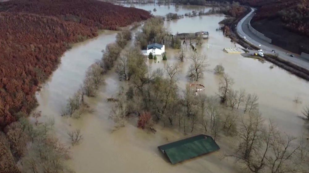 Drone footage shows damage after floods hit Kosovo