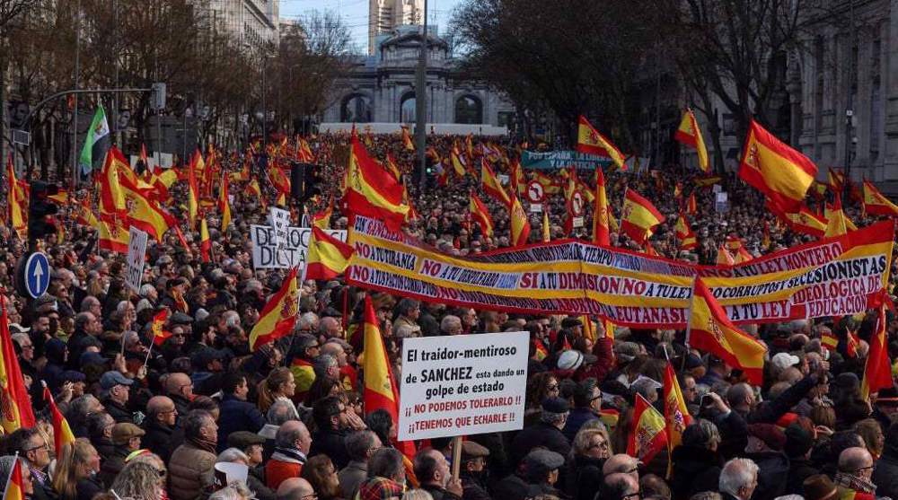 Manifestation anti-gouvernementale à Madrid