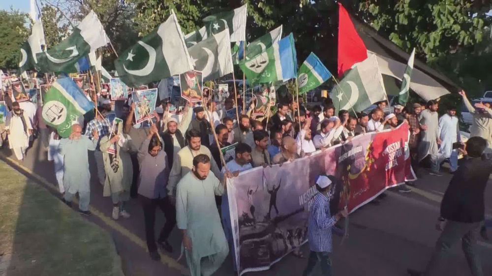Pro-Palestine rally in Pakistan condemns US, Israel