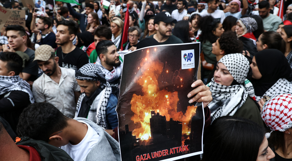 Thousands gather in Brussels to highlight plight of Palestinians