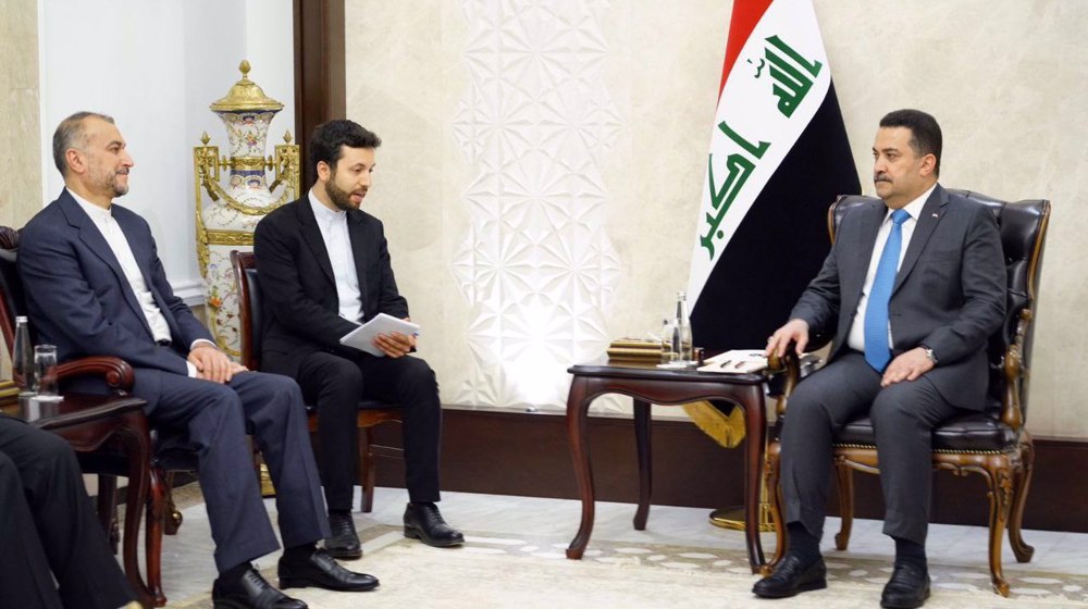 Iran’s foreign minister meets Iraqi PM, talks Palestine developments
