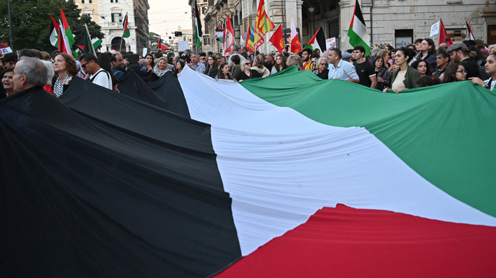 Rome: des milliers d'Italiens manifestent en soutien à la Palestine