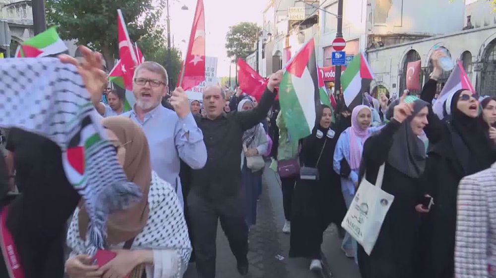 Istanbul: manifestation en soutien aux Palestiniens de Gaza