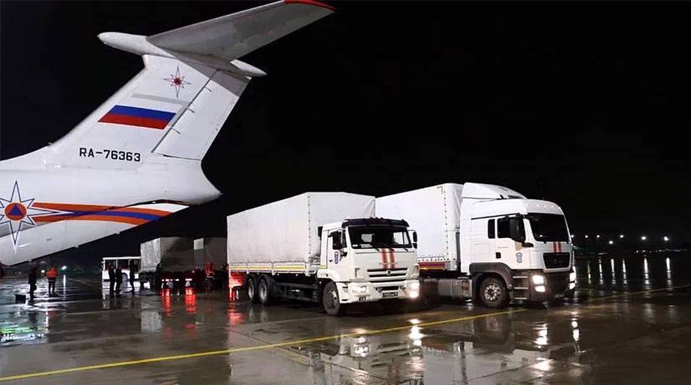 Russia sends 27 tonnes of humanitarian aid to Gaza