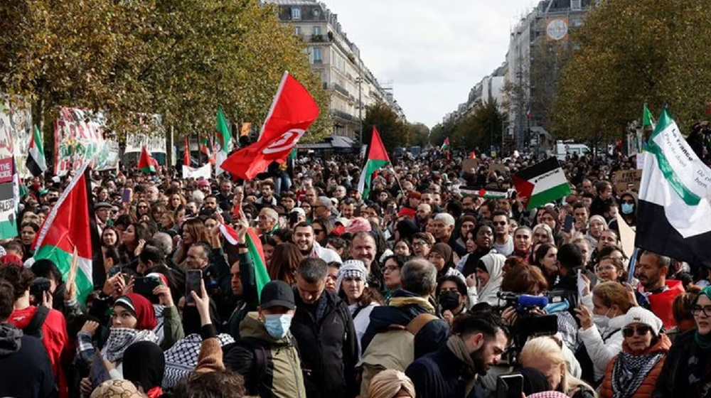 Huge turnout at first authorized pro-Palestinian rally in Paris