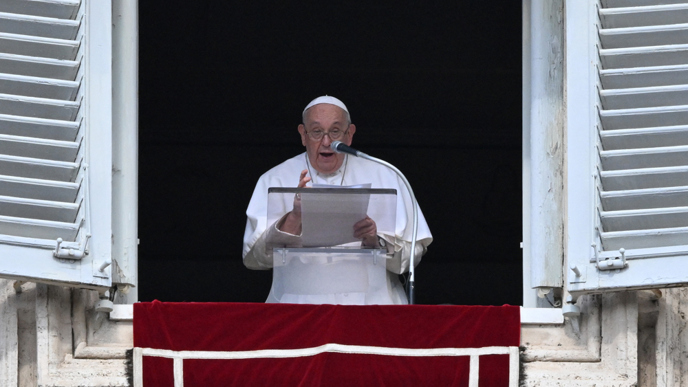 Pope urges end to ongoing Israeli aggression in Gaza