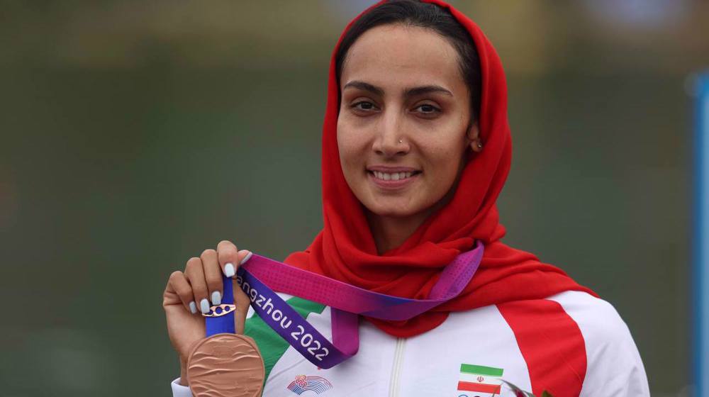 Iran earns bronze at women’s kayak single 500m in Asian Games