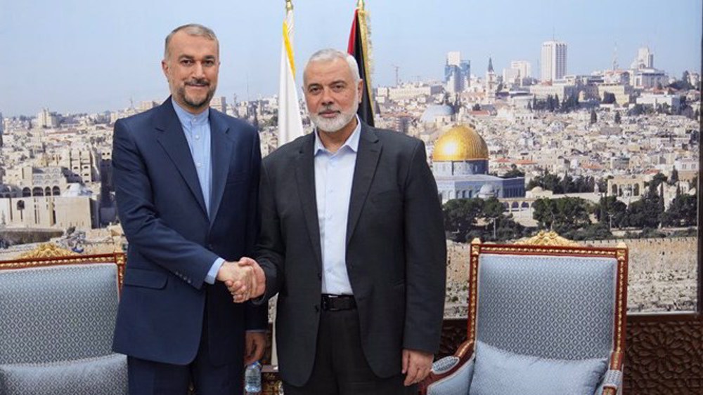 Iran’s FM meets with Hamas leader Haniyeh in Qatar’s Doha