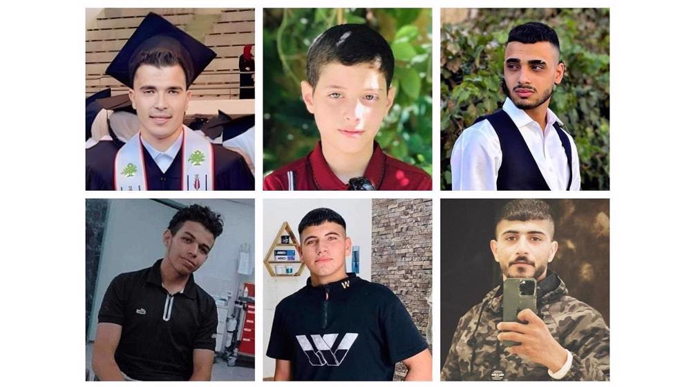 Israeli forces kill 6 Palestinian youths in West Bank, including 13-year-old child