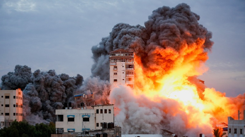 Gaza in flames