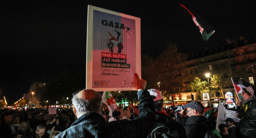 Paris rallies for cease-fire in Gaza, not just a humanitarian truce
