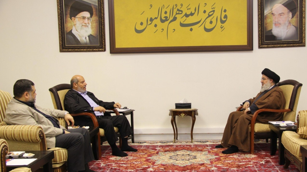 Nasrallah s’entretient avec de hauts responsables du Hamas