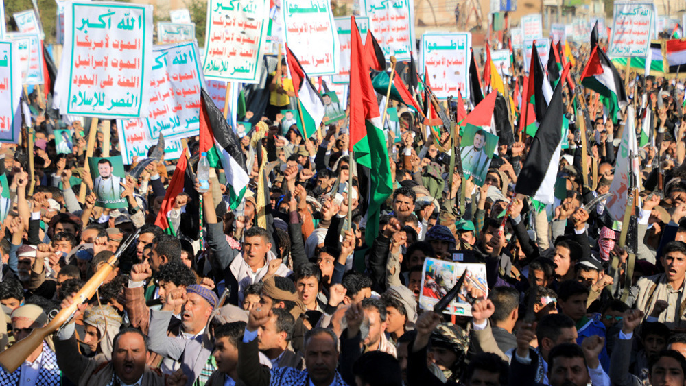 Les Yéménites saluent les victoires de la Résistance palestinienne 