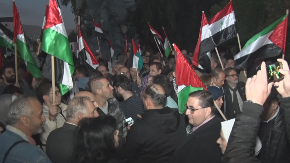 Damascus event held to pay tribute to Palestinian martyrs